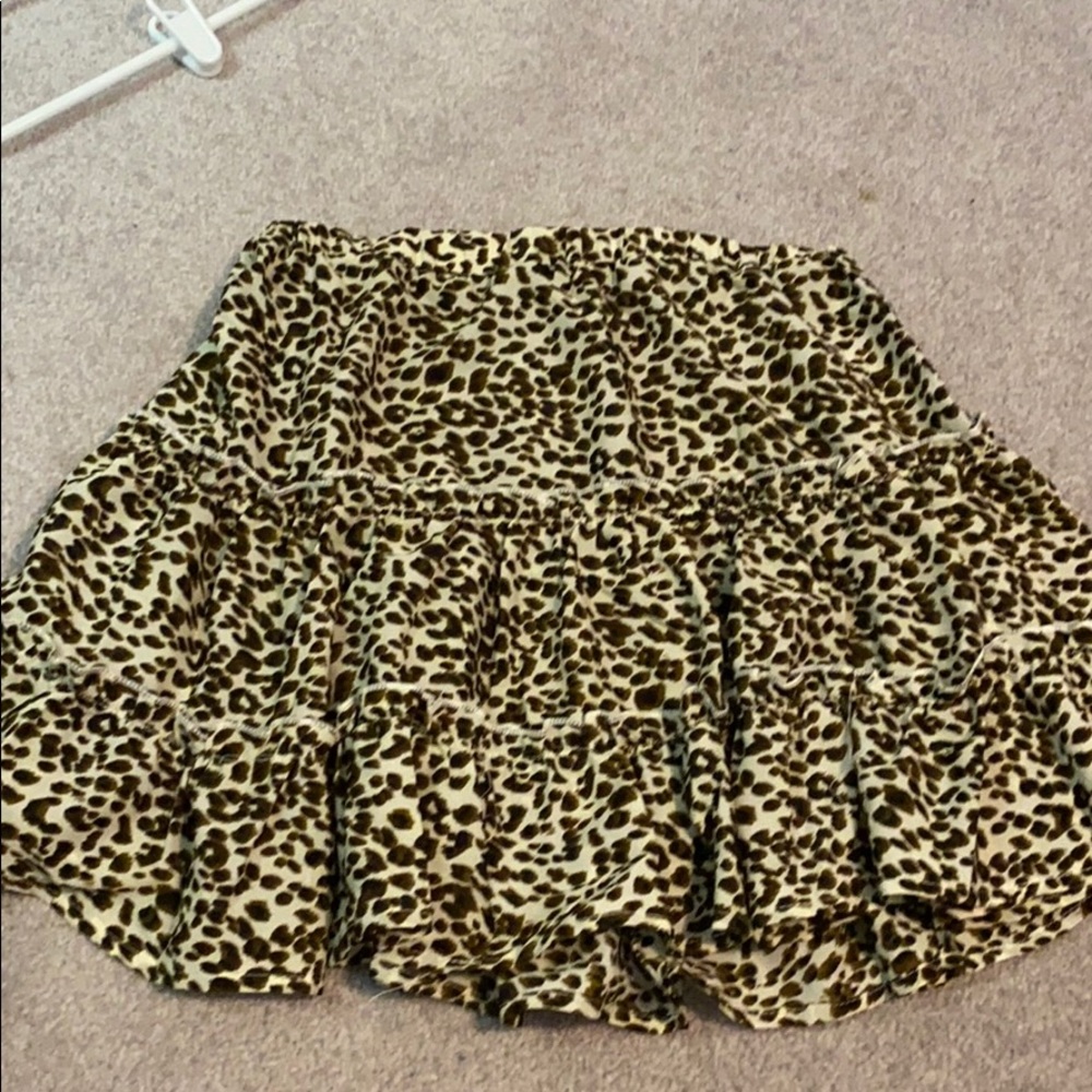 SHEIN cheetah skirt